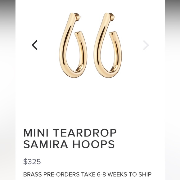 Jennifer Fisher Jewelry - JENNIFER FISHER MINI TEARDROP SAMIRA HOOPS